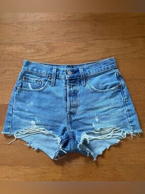 Levi’s 501 High-Rise Denim Women’s Shorts - Blue